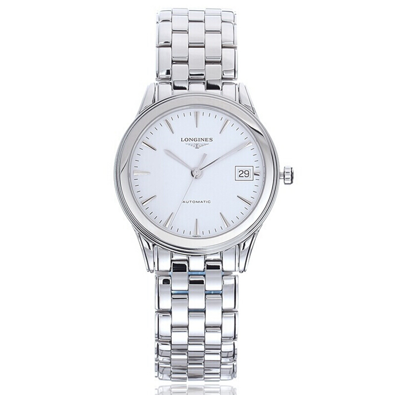 浪琴(Longines)瑞士手表 军旗系列 商务机械男表 L4.774.4.12.6