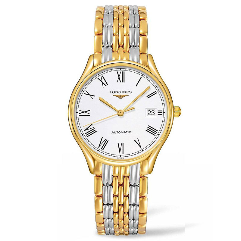 浪琴(Longines)瑞士手表 律雅系列 精钢表带 自动机械 男士腕表L4.860.2.11.7