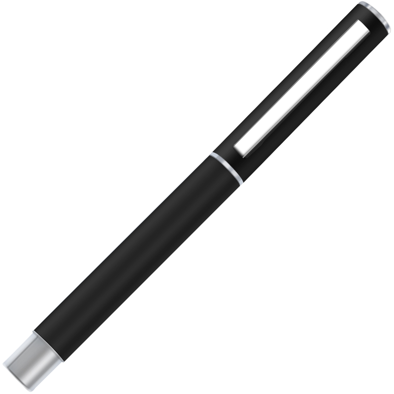 得力文具S34大容量中性笔1.0mm黑色水笔芯加粗商务签字笔硬笔书法专用笔 12支/盒