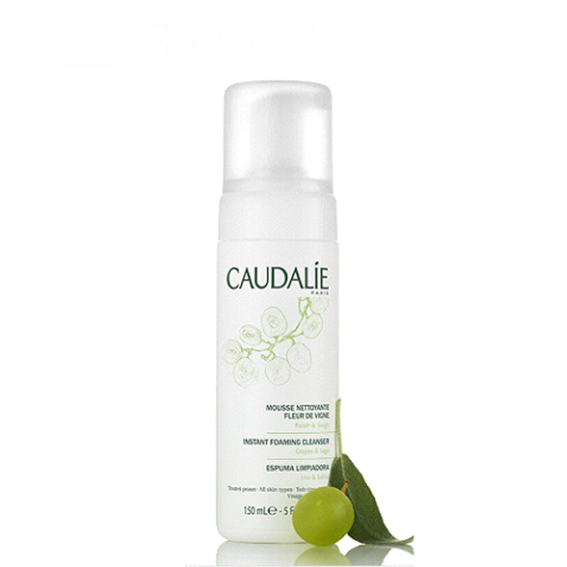 欧缇丽(CAUDALIE)葡萄温和洁颜摩丝150ml 温和保湿收毛孔不紧绷