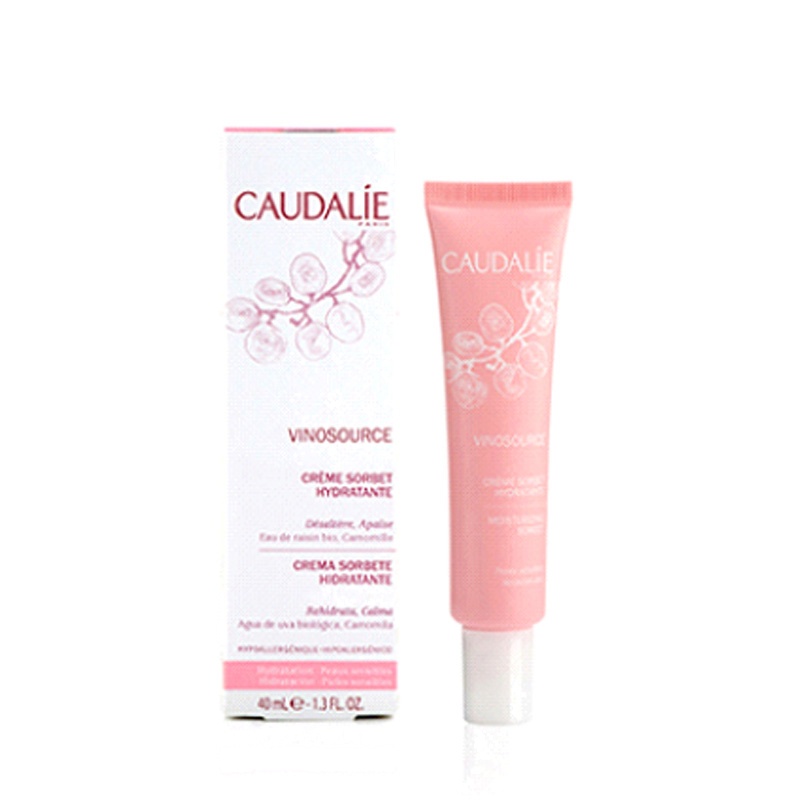 欧缇丽CAUDALIE)葡萄源莹润保湿水凝霜40ml 冰淇淋霜补水滋润保湿面霜 送雅诗兰黛260口红 2.8g