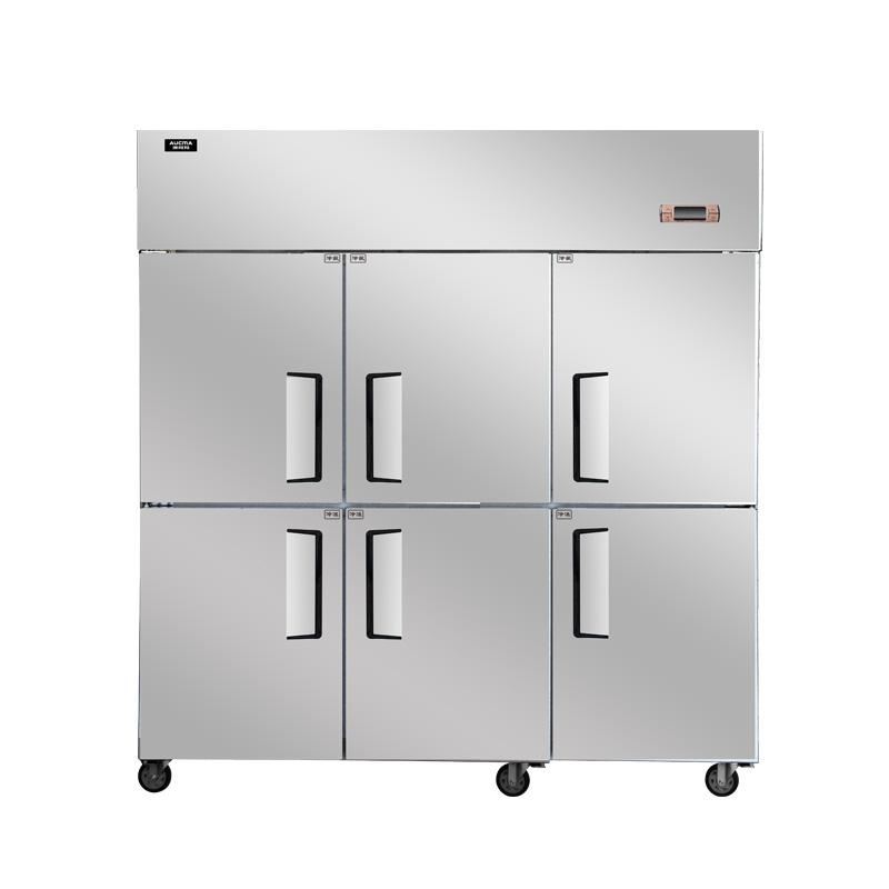 澳柯玛(Aucma) VCF-1.4D6MT-XB 1400升 厨房冰箱全铜管双温商用六门冰箱立式冷柜冷藏冷冻柜点菜冰柜