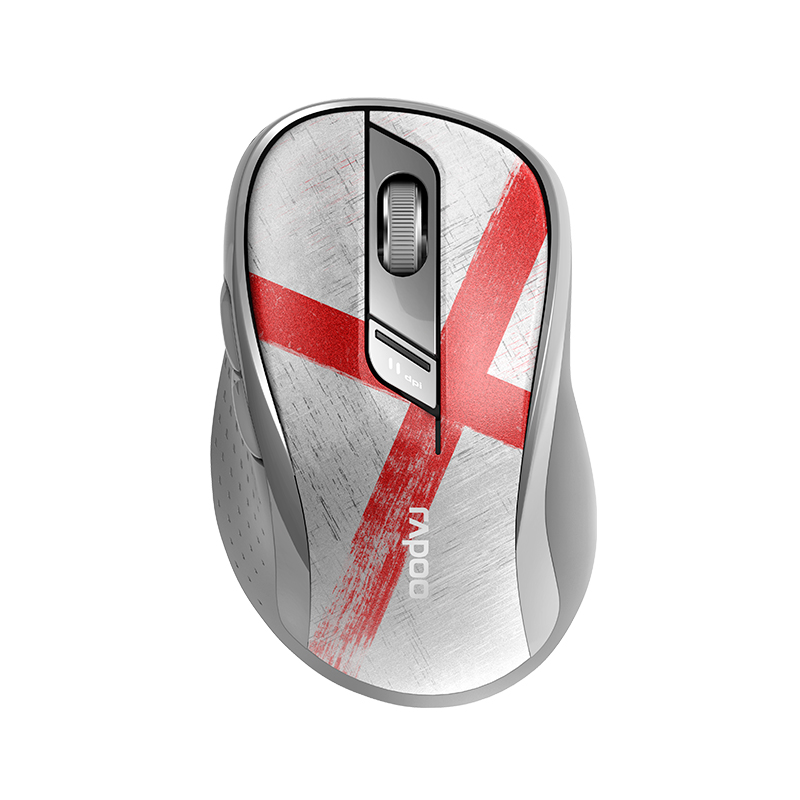 雷柏(RAPOO) M500 英格兰世界杯 USB光电多模式无线静音蓝牙办公舒适时尚鼠标
