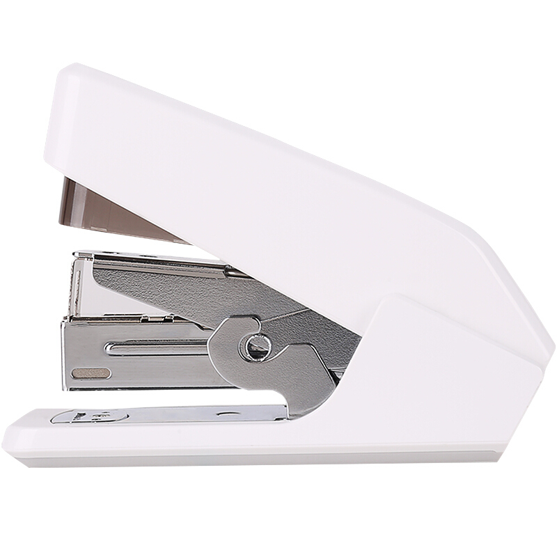 [精选]得力(deli)0466 小型省力型订书机/装订器 单指轻松装订 搭配12#钉 可装50枚钉书针 白色