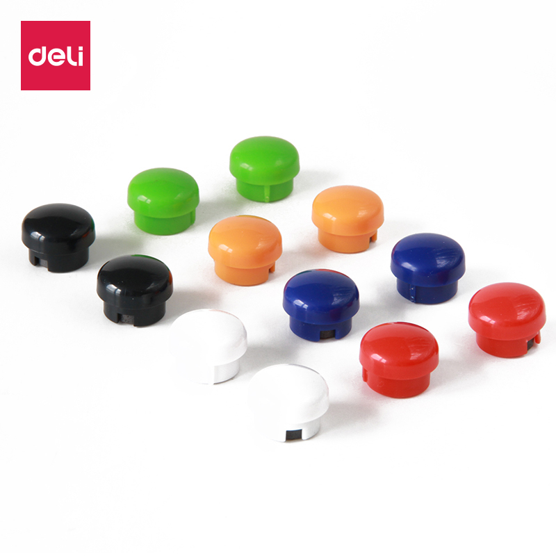 得力7823磁钉φ15mm(混)(12个/卡)(24卡装)