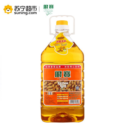 厨宝 花生油4L 桶装 物理压榨一级 食用油