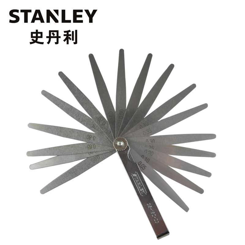 史丹利(Stanley) 20件装 公制塞尺0.05-1mm 36-162-1-23(单位:把)