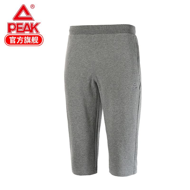 匹克(PEAK)2018男吸湿排汗针织七分运动中裤DF382271