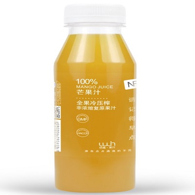 果汁 优蕴UWIN 非浓缩还原 100% 芒果汁 泰国原装进口 NFC 果汁饮料 300ML瓶装 果蔬汁