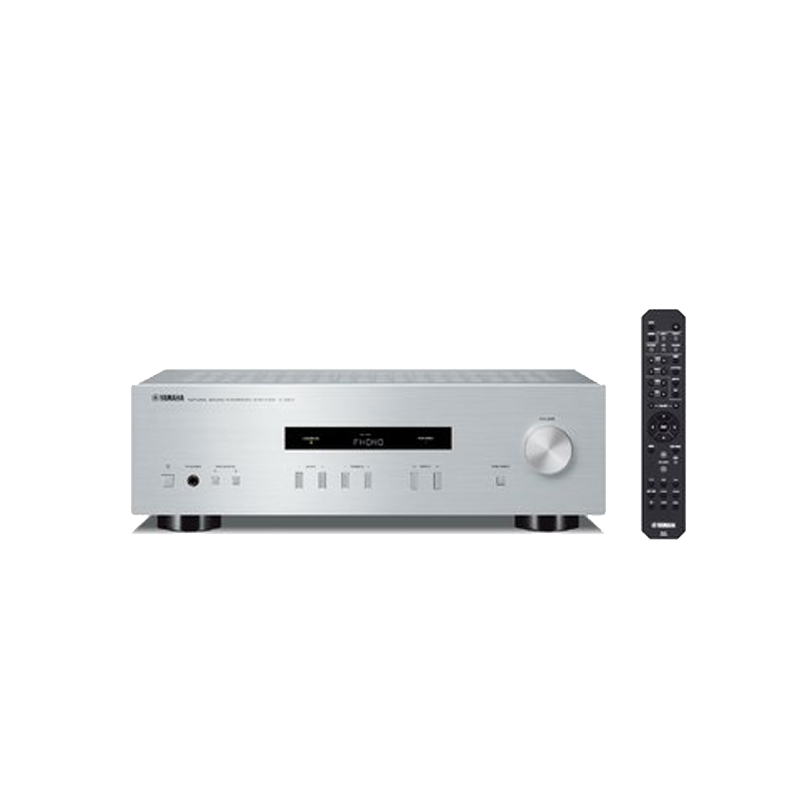 功放Yamaha/雅马哈 A-S201家用专业大功率重低音HiFi音响功放机 银色