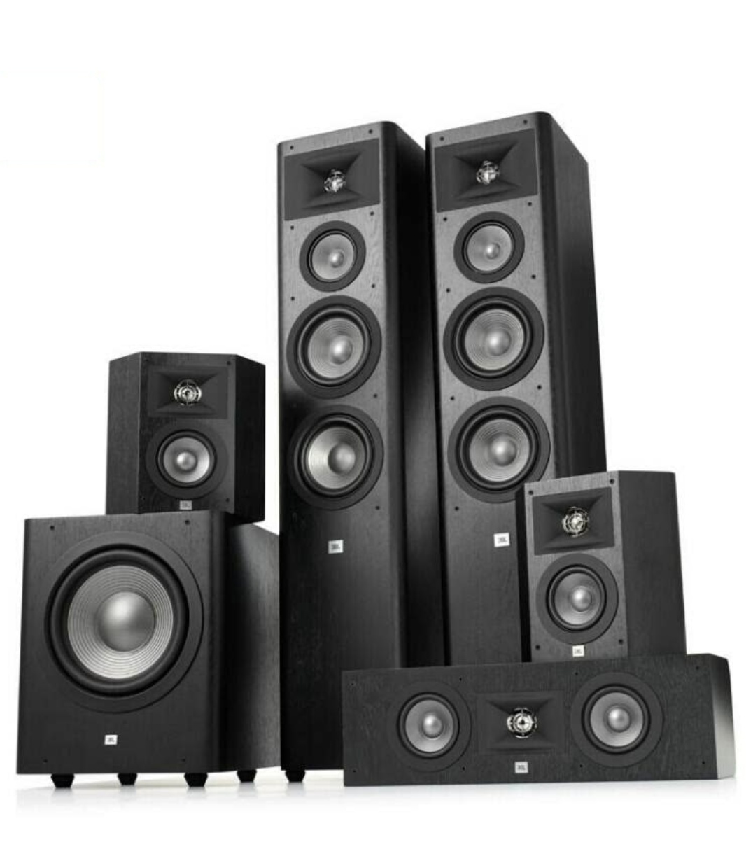JBL Studio 280BK 音响 音箱 家庭影院 5.1声道 落地影院 发烧级 木质 黑色