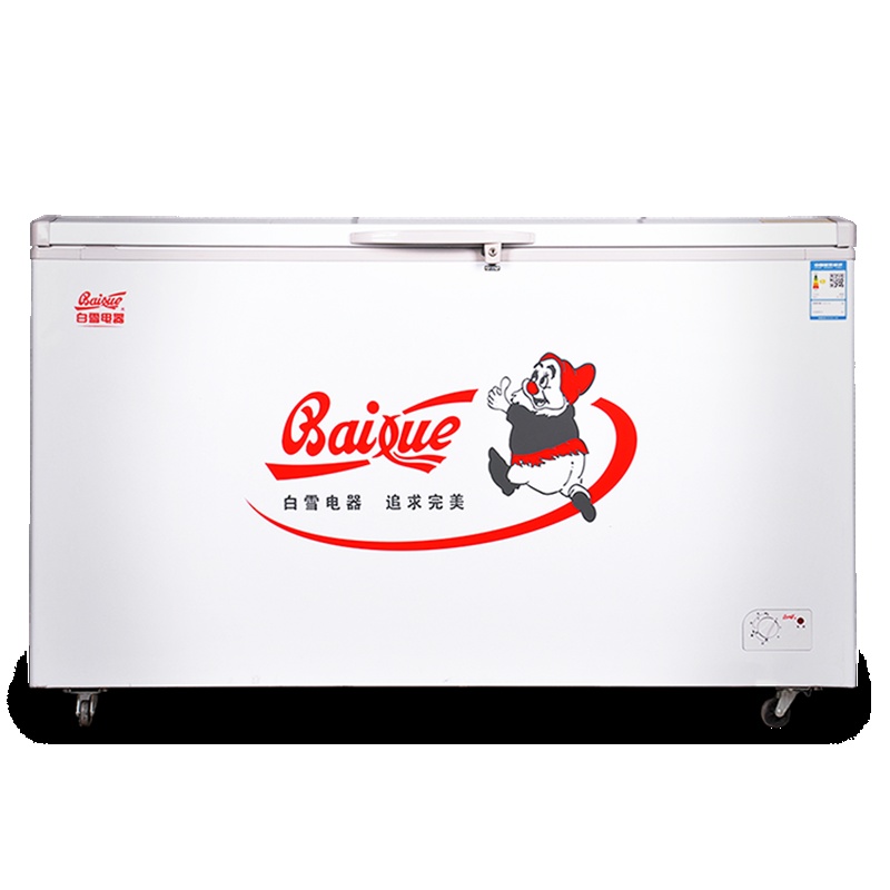 白雪(Baixue)BD/C-482FDU 482L全铜管 冷藏冷冻卧式冷卧式 冷柜 冰柜 卧式冷柜 大冰柜商用 强冷冻