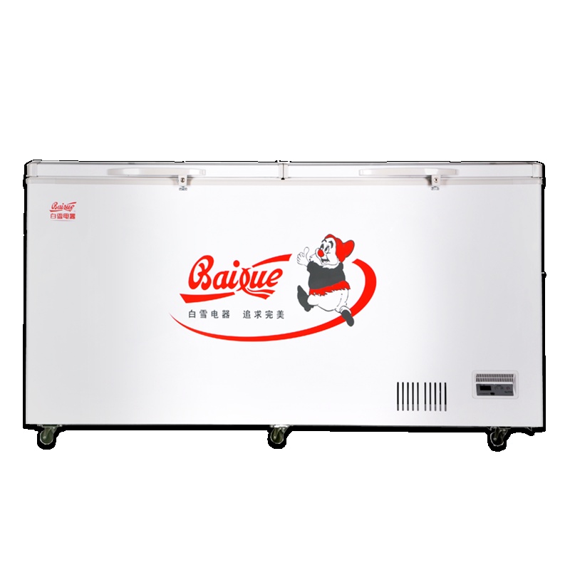 白雪(Baixue) BD/C-620FD 620L 卧式 冷柜 冰柜 卧式冷柜 大冰柜商用 强冷冻 机械控温