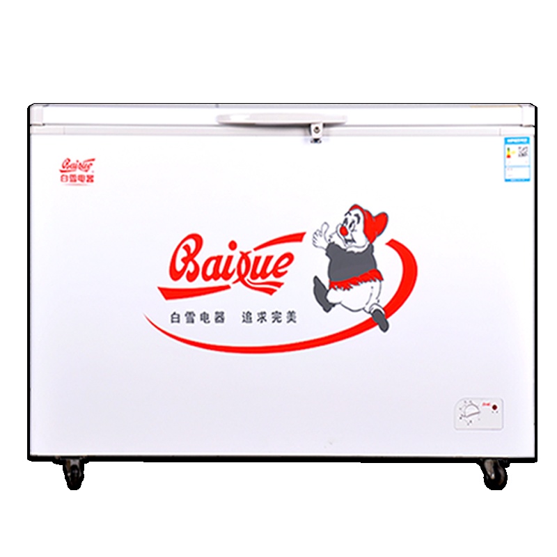 白雪(Baixue)BD/C-402FD 402L 卧式 冷柜 冰柜 卧式冷柜 大冰柜商用 强冷冻 机械控温