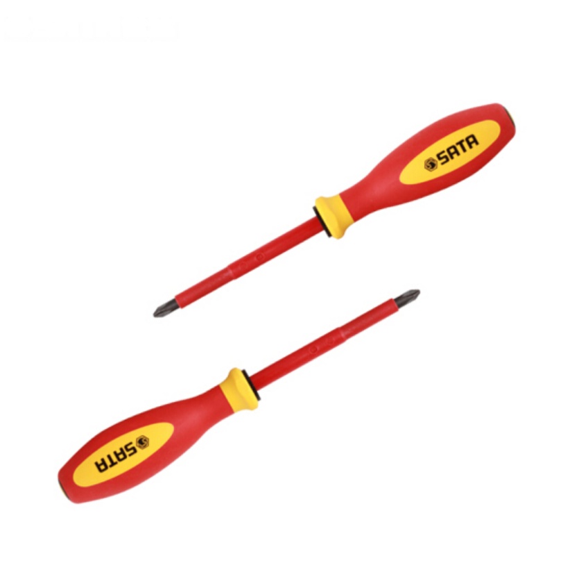 世达 SATA 61211 G系列双色柄十字绝缘螺丝批0*60MM
