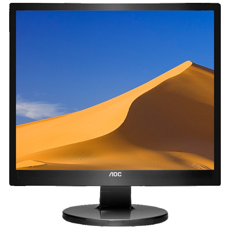 AOC E719SD/BK 17英寸 5:4 节能 商务办公不闪液晶显示器