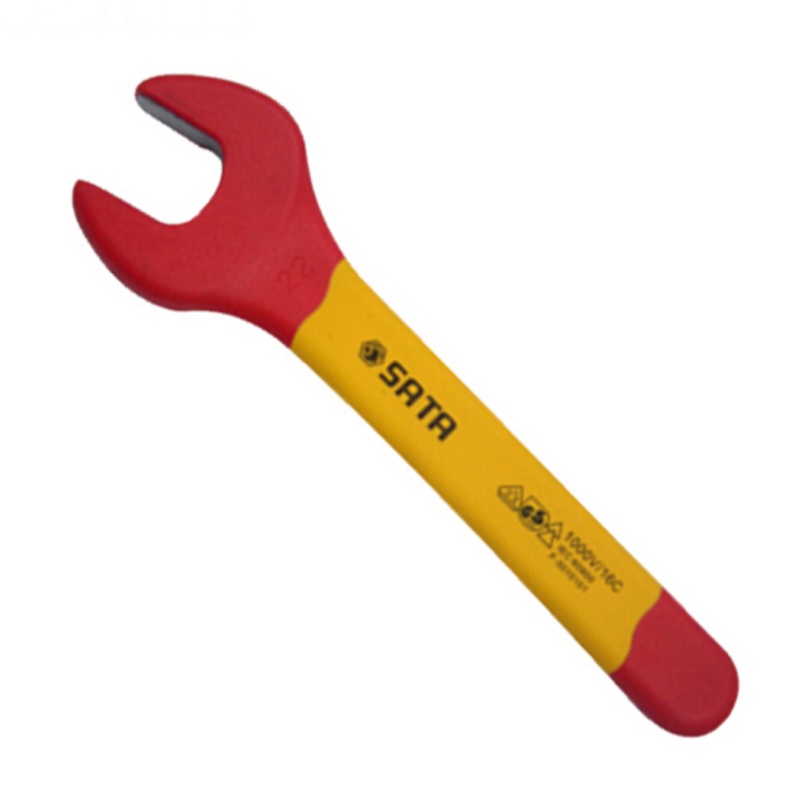 世达 SATA 41317 注塑型双色VDE绝缘开口扳手 电工扳手 17mm