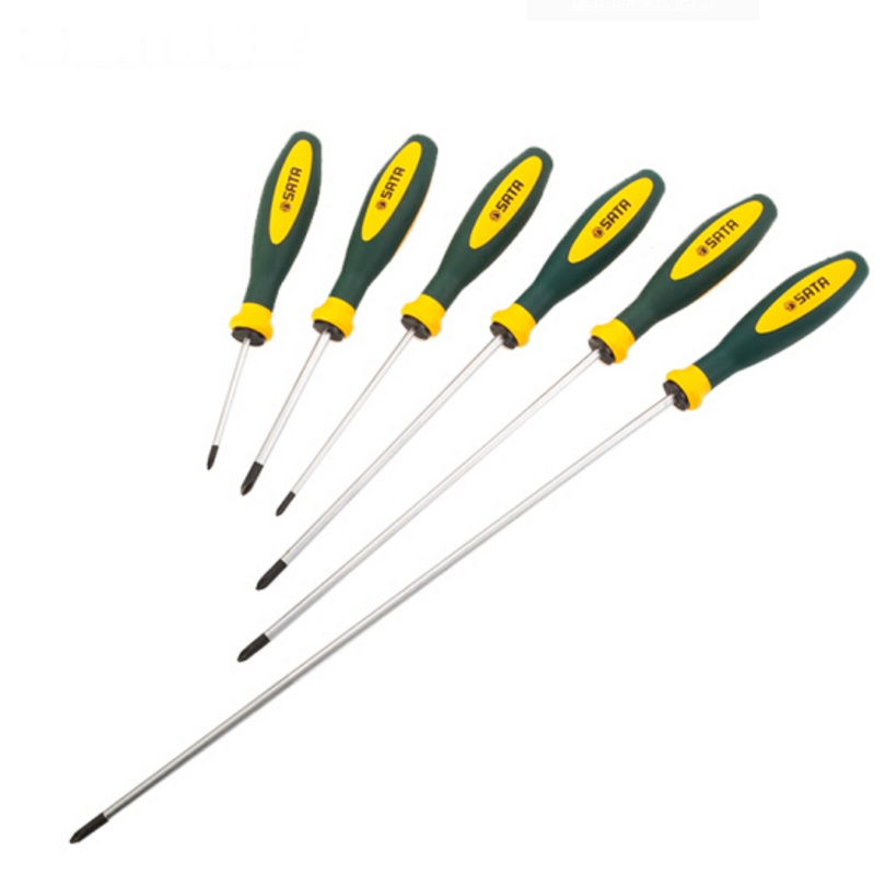世达(STAT)G系列三色柄一字形螺丝批螺丝刀起子改锥 6x200MM 63705
