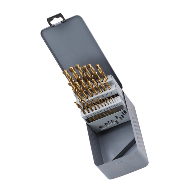 力易得(ENDURA)25件套直柄镀钛高速钢麻花钻 E0303 货期5-10天