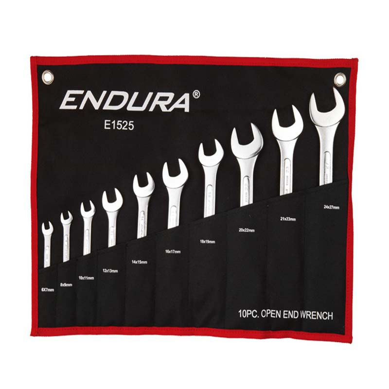 力易得(ENDURA) 10件碳钢双开口扳手 E1525