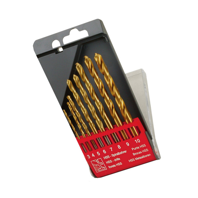 力易得(ENDURA)8件套直柄镀钛高速钢麻花钻 E0305 货期5-10天