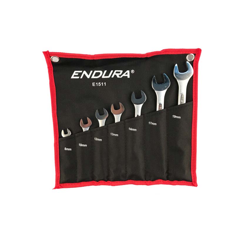 力易得(ENDURA) 7件碳钢两用扳手 E1511
