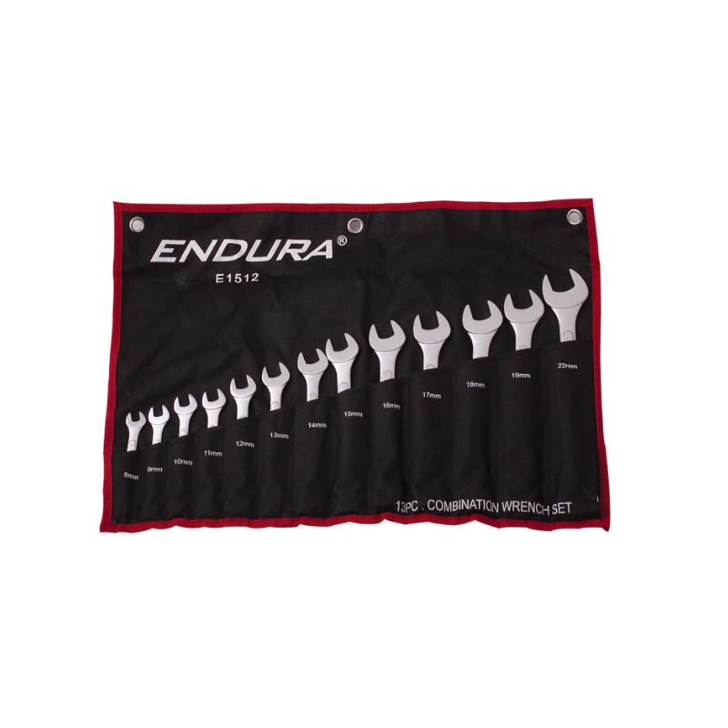 力易得(ENDURA) 13件碳钢两用扳手 E1512