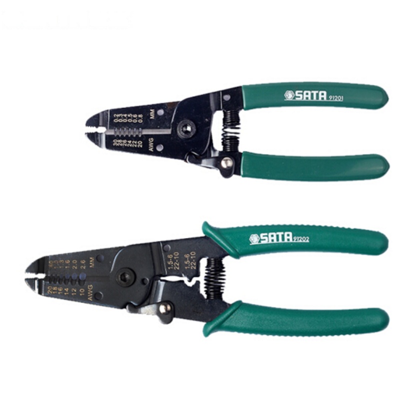 世达 SATA 91202 带刃口剥线钳7寸