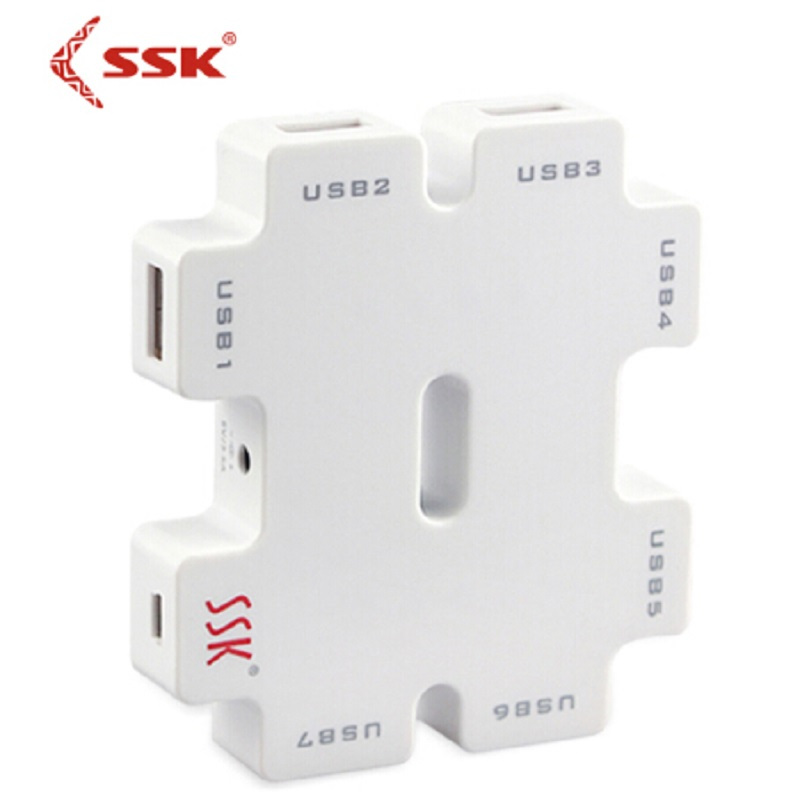 飚王 SSK积木USB HUB 7口 USB2.0分线器 SHU011