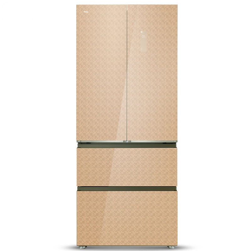 TCL BCD-455WBEPFC2 455升多门冰箱 风冷无霜 双门对开门冰箱 电脑控温家用(格雅金)