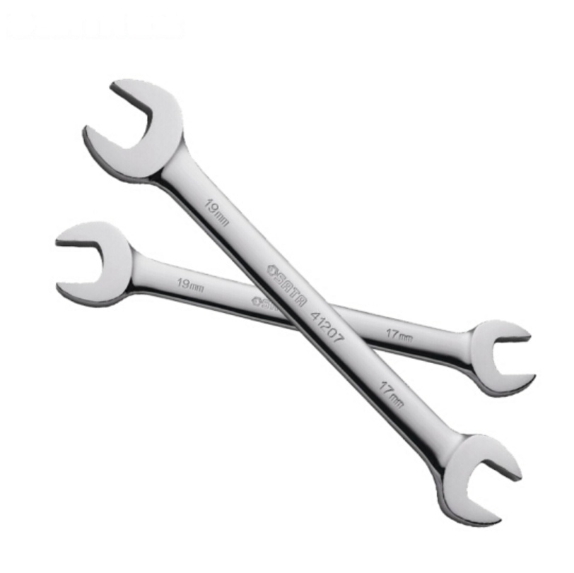 世达(SATA)公制全抛光双开口扳手 14mm×17mm41206 现货