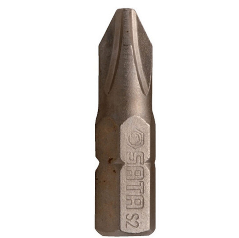 世达(SATA) 5件套6.3mm系列25mm长十字型旋具头2# 冲击钻螺丝批头 59223