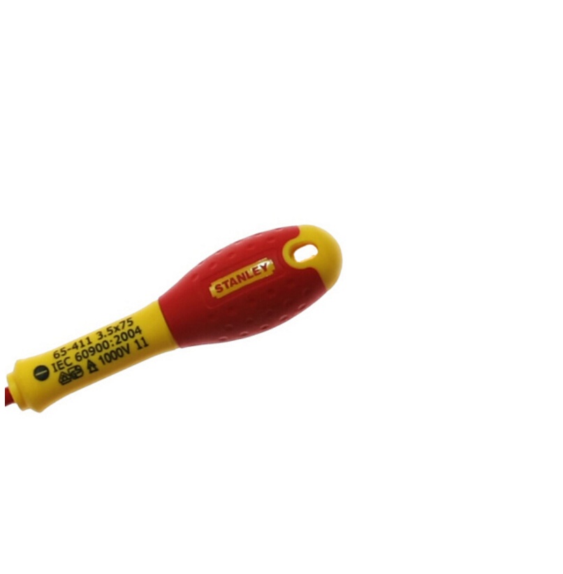 史丹利(Stanley)双色柄绝缘一字螺丝批 3.5x70mm 65-411-14
