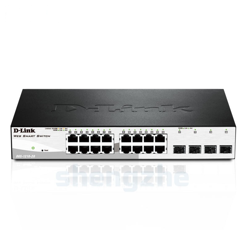 D-Link/友讯 DGS-1210-20 16口全千兆安全智能交换机 4光口 单位:台