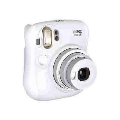 富士(FUJIFILM)INSTAX 拍立得 相机 一次成像 mini25白色富士小尺寸胶片相机 精美装(含10张胶片)