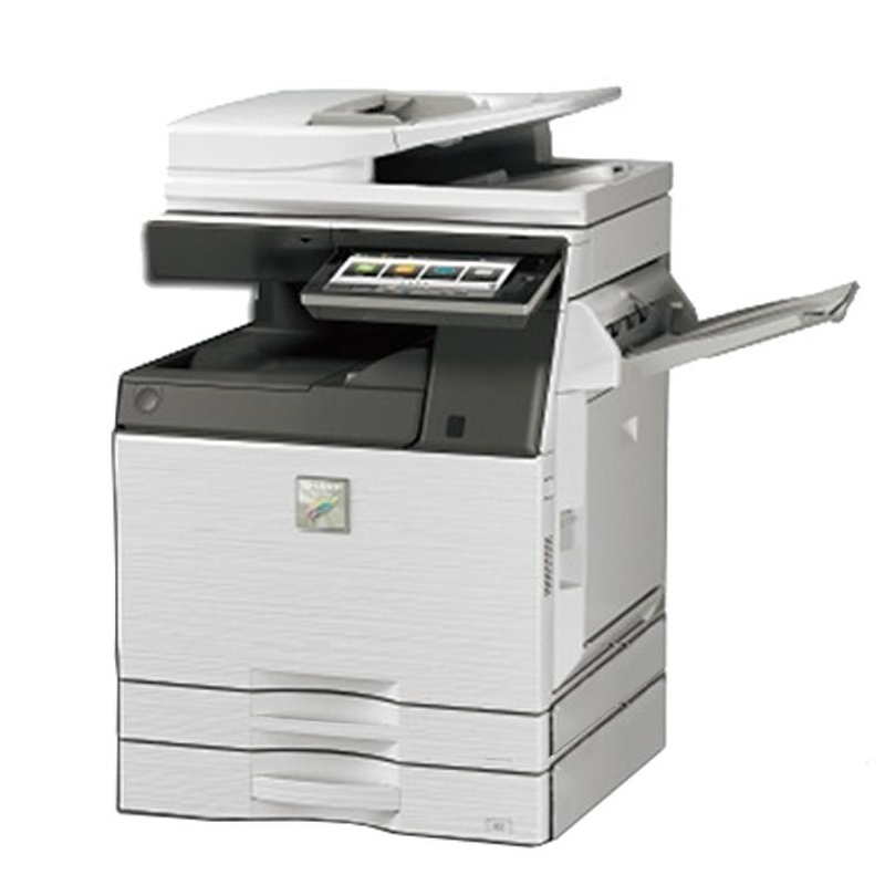 夏普MX-C6081DV彩色复印机+DE25一层供纸盒+FN27N(内置装订器)