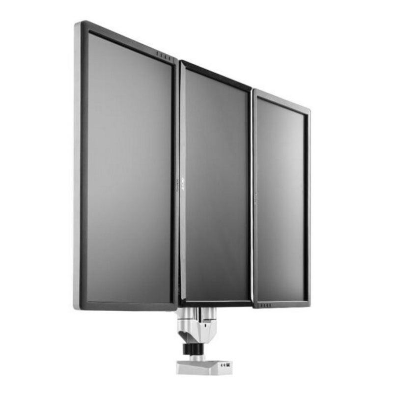 乐歌(Loctek)D7T 三屏全铝显示器支架 适用于10-24英寸电脑 旋转伸缩支架 三屏高颜值全铝气压旋转升降