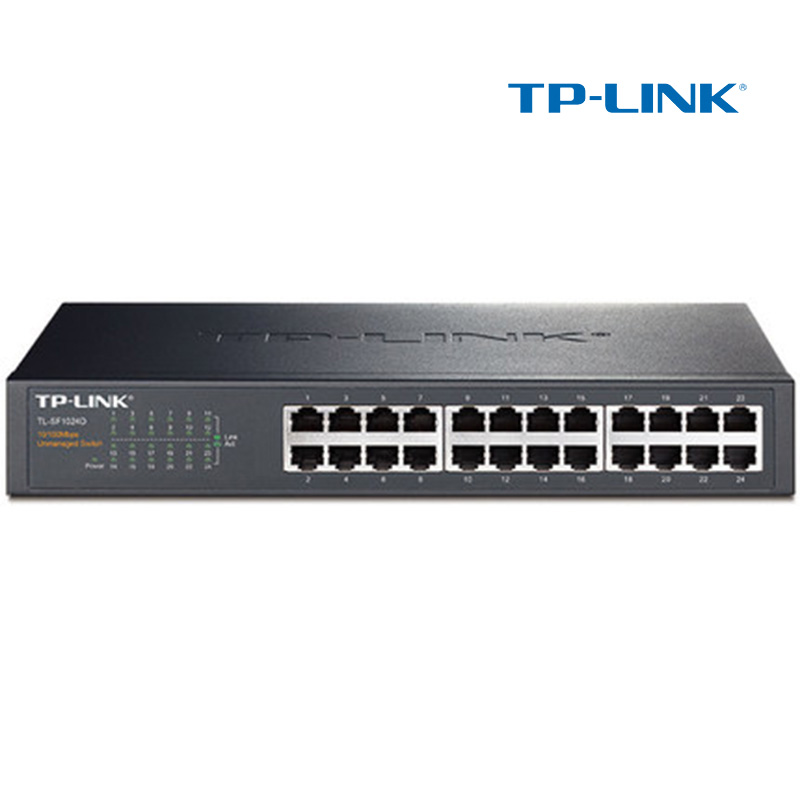 TP-LINK 24口网络分线器 交换机24口百兆TL-SF1024D