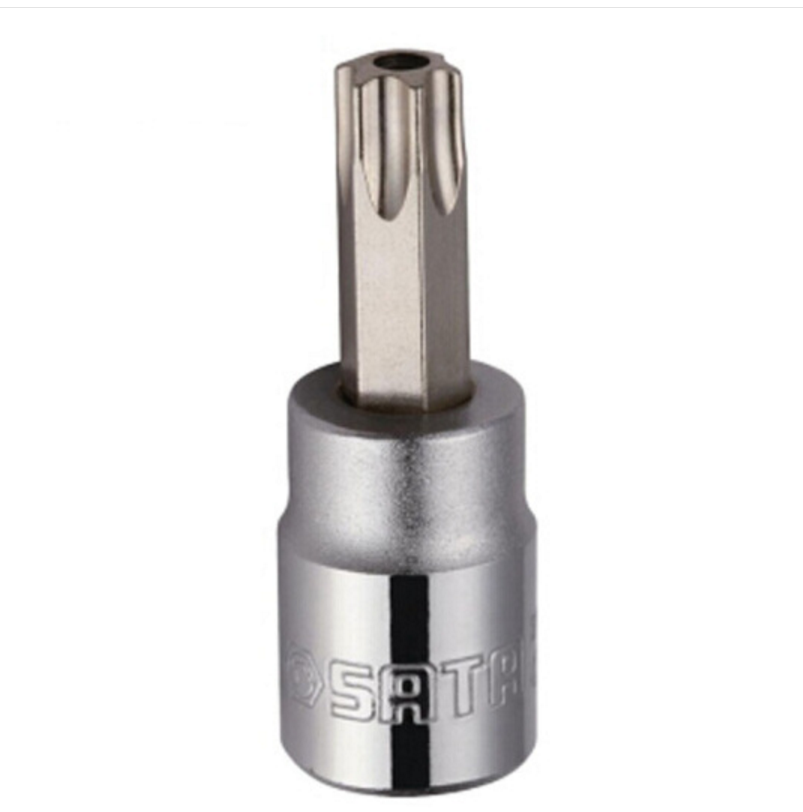 世达(SATA)22603 长中孔花型旋具套筒 10MM系列50MM长 T55