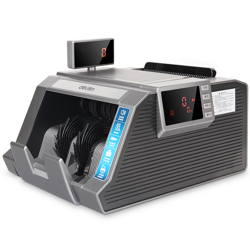 [精选]得力(deli) 3907A加强鉴伪点钞机验钞机 USB升级