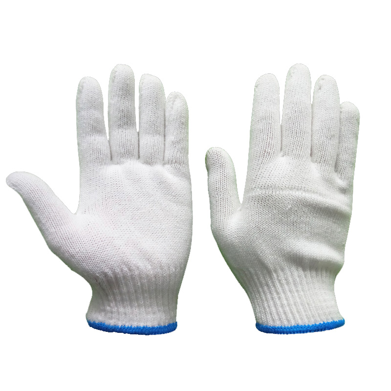 代尔塔(DETAPLUS)天成线手套900g蓝边12付/捆 单位:付(JL)