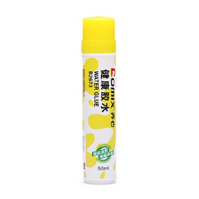 齐心 B2673-X 健康胶水(50ML 海绵头) 透明 12个