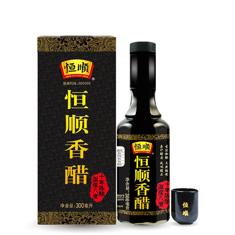 恒顺香醋 十年陈酿 原浆八度 风味醇正 镇江特产 300ml 调味汁蘸料醋无防腐剂调味品