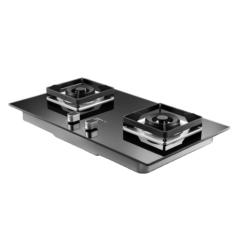 老板(ROBAM)4kW大火力嵌入式燃气灶JZY-56B0(液化气)防爆钢化玻璃面板 1级能效烟机