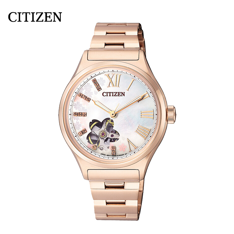 西铁城(CITIZEN)手表 自动机械不锈钢带商务时尚 女表 PC1003-74D