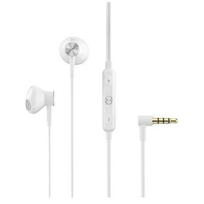 Sony/索尼 STH32(白色)立体声耳机入耳式防水防尘运动耳塞通话线控带麦