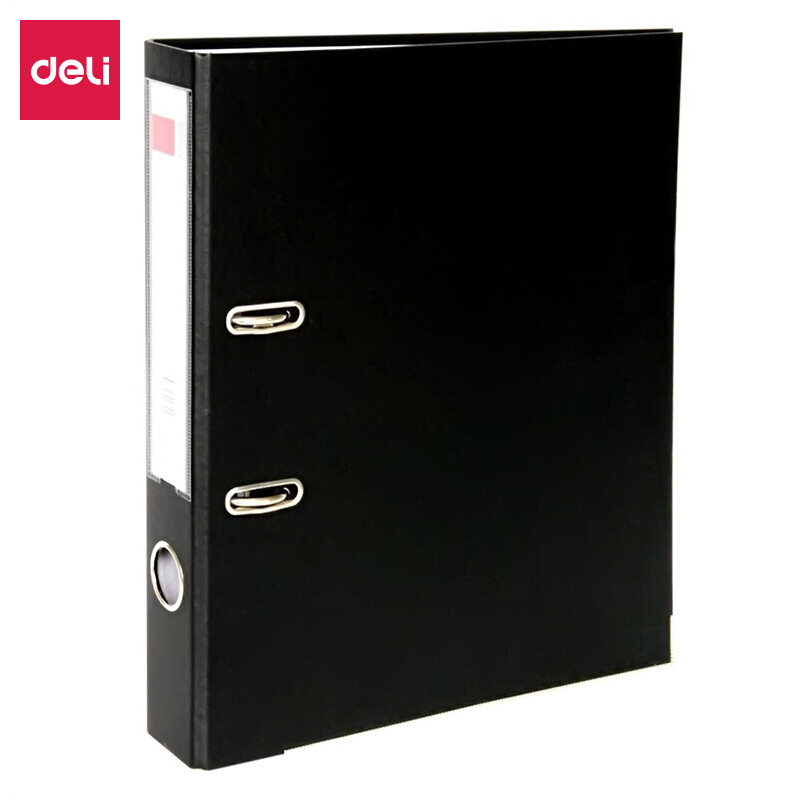 [精选]得力(deli) 5480 A4/2英寸PVC快劳夹 黑色 单只装