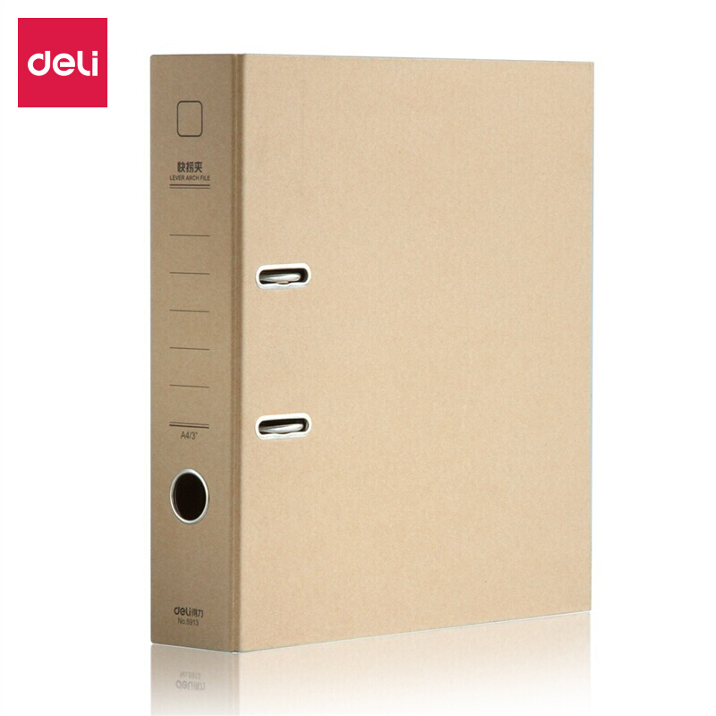 [精选]得力(deli)5913 牛皮纸系列3英寸快劳夹 黄 单只装