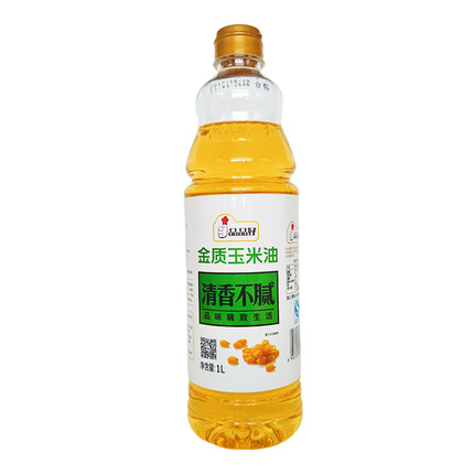 品品好 金质玉米油1L 食用油 物理压榨更健康(1L/桶)