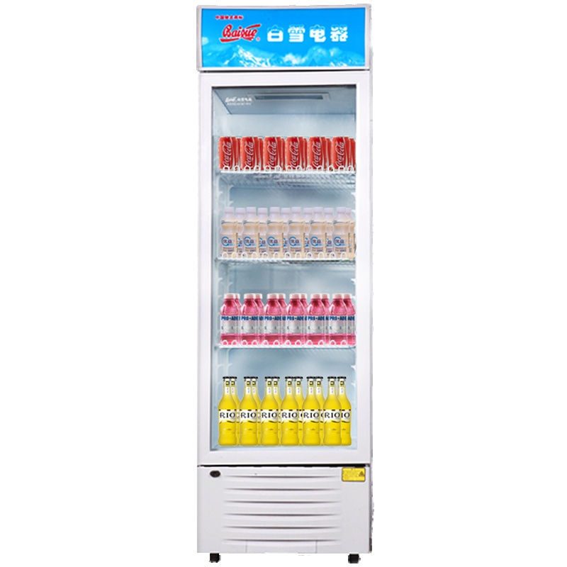 白雪 (Baixue) SC-280F 280升家用立式 冰柜 冷柜 商用冷藏陈列柜 啤酒柜 保鲜柜 饮料柜 展示柜